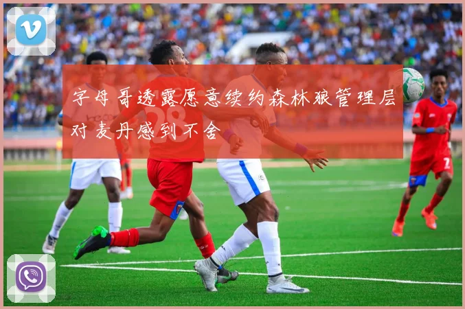 字母哥透露愿意续约森林狼管理层对麦丹感到不舍